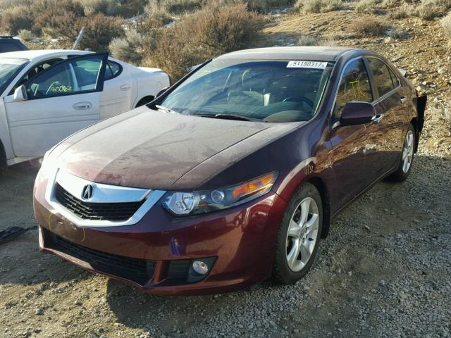 JH4CU26699C006463 - 2009 ACURA TSX MAROON photo 2