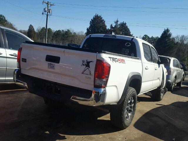 5TFCZ5AN9GX025121 - 2016 TOYOTA TACOMA DOU WHITE photo 4