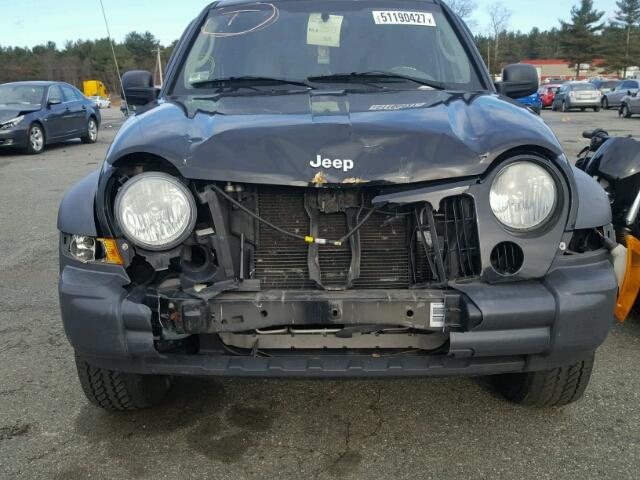 1J4GL48K87W675339 - 2007 JEEP LIBERTY SP BLACK photo 9