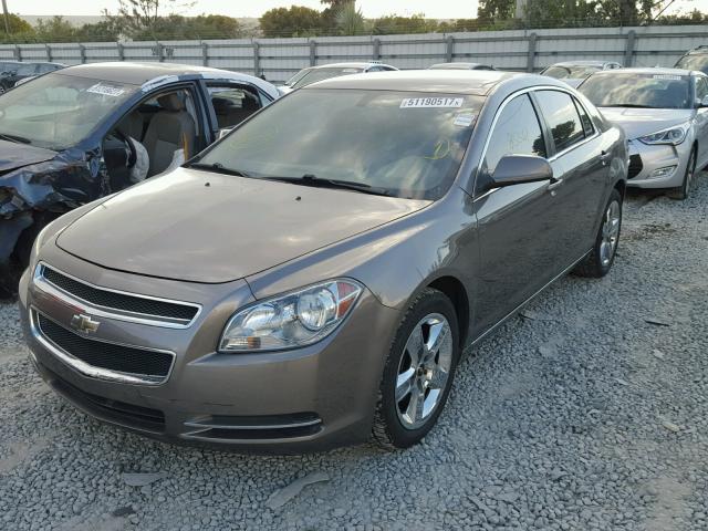 1G1ZC5EB5AF300713 - 2010 CHEVROLET MALIBU 1LT BROWN photo 2