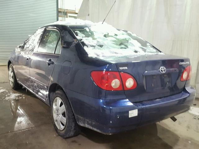 2T1BR30E15C318797 - 2005 TOYOTA COROLLA CE BLUE photo 3