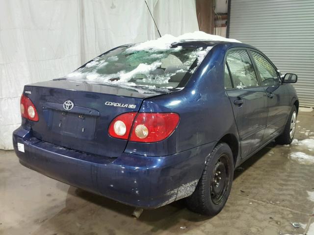 2T1BR30E15C318797 - 2005 TOYOTA COROLLA CE BLUE photo 4