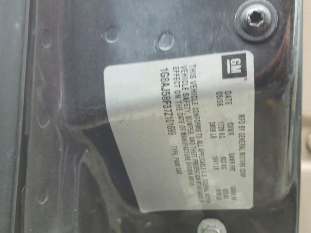 1G8AJ58F37Z101699 - 2007 SATURN ION LEVEL BLACK photo 10