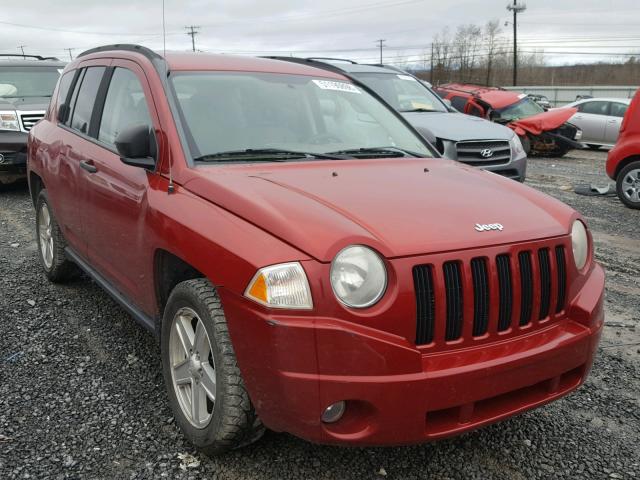 1J8FT47W47D119376 - 2007 JEEP COMPASS RED photo 1