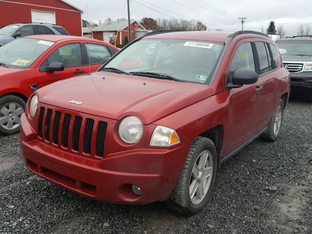 1J8FT47W47D119376 - 2007 JEEP COMPASS RED photo 2