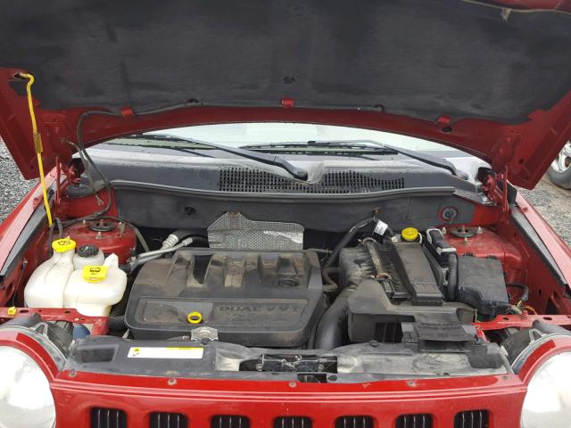1J8FT47W47D119376 - 2007 JEEP COMPASS RED photo 7