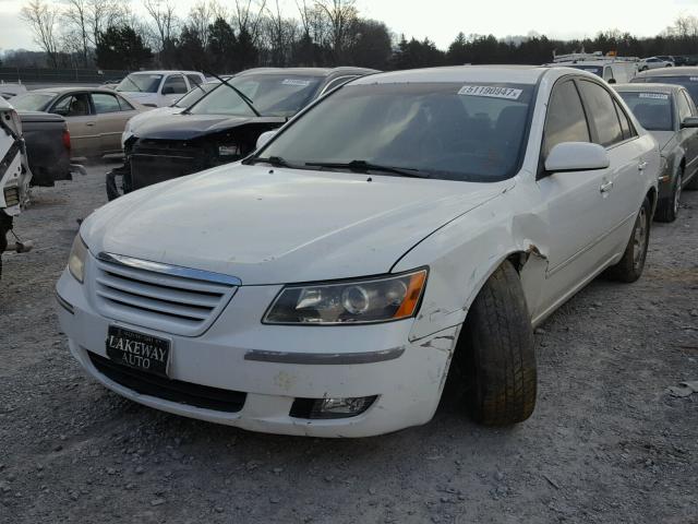 5NPEU46F56H086348 - 2006 HYUNDAI SONATA GLS WHITE photo 2