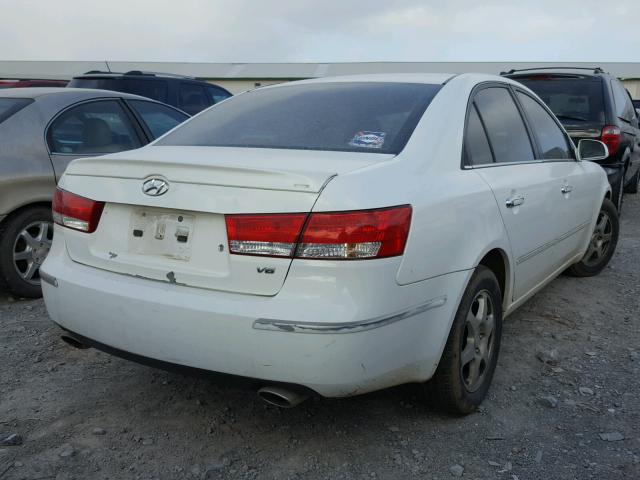 5NPEU46F56H086348 - 2006 HYUNDAI SONATA GLS WHITE photo 4