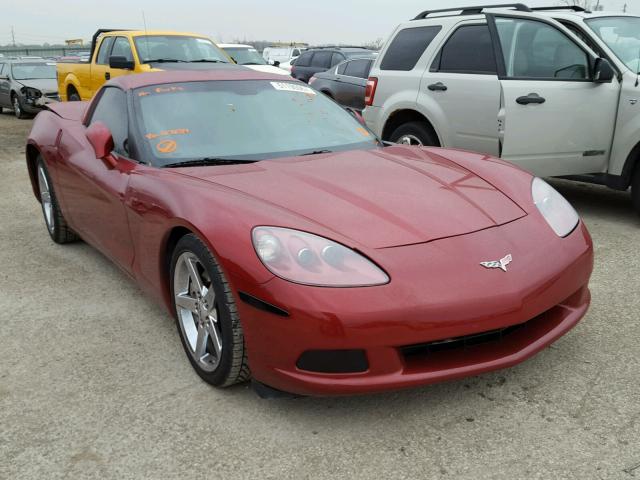 1G1YY26W985117134 - 2008 CHEVROLET CORVETTE MAROON photo 1