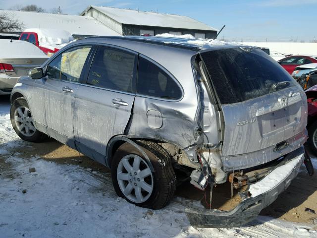 JHLRE48768C063375 - 2008 HONDA CR-V EXL GRAY photo 3