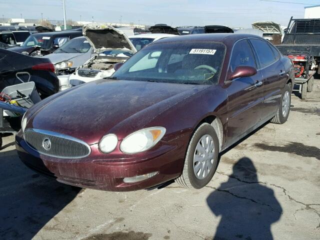 2G4WC582271224675 - 2007 BUICK LACROSSE C BURGUNDY photo 2