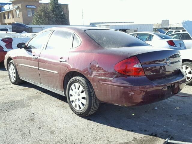 2G4WC582271224675 - 2007 BUICK LACROSSE C BURGUNDY photo 3