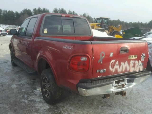 1FTRW08L61KC59456 - 2001 FORD F150 SUPER RED photo 3