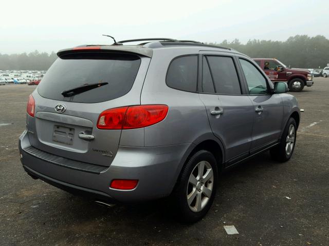 5NMSH13EX7H085096 - 2007 HYUNDAI SANTA FE S GRAY photo 4