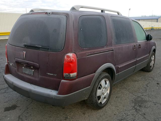 1GMDV33L86D138828 - 2006 PONTIAC MONTANA SV BURGUNDY photo 4