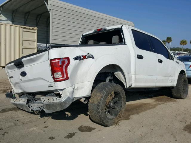 1FTEW1EFXGFA56395 - 2016 FORD F150 SUPER WHITE photo 4