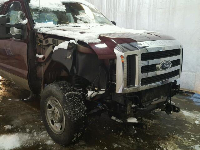 1FTSX21R58EB93970 - 2008 FORD F250 SUPER BURGUNDY photo 9