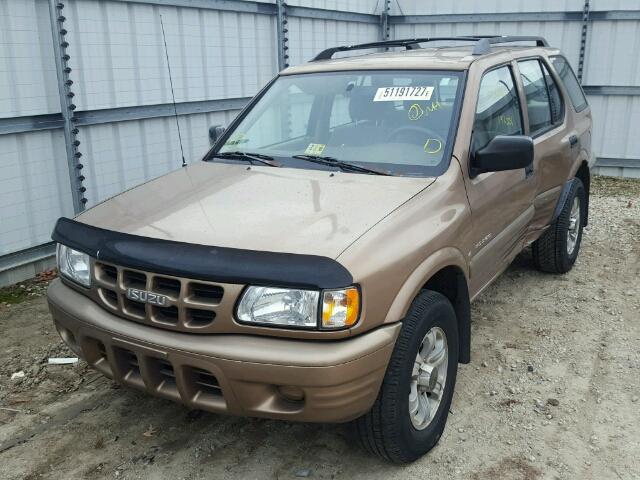 4S2CK58W1Y4350453 - 2000 ISUZU RODEO S TAN photo 2