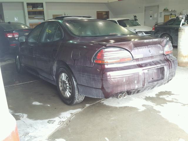 1G2WR521X2F156845 - 2002 PONTIAC GRAND PRIX PURPLE photo 3