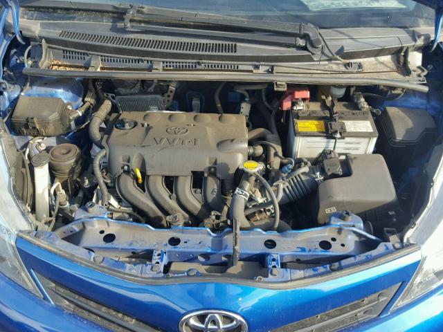 JTDKTUD35CD530540 - 2012 TOYOTA YARIS BLUE photo 7