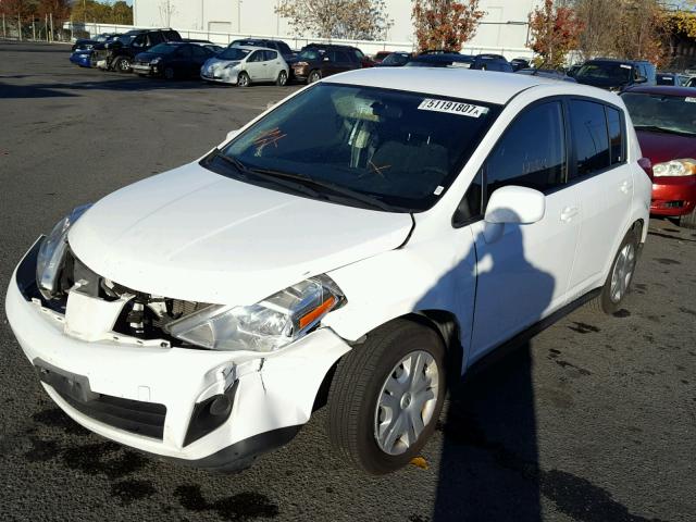 3N1BC1CP4CK223673 - 2012 NISSAN VERSA S WHITE photo 2