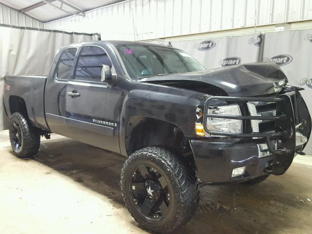 2GCEK19J081209532 - 2008 CHEVROLET SILVERADO BLACK photo 1