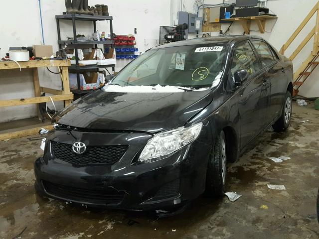 2T1BU4EE4AC340266 - 2010 TOYOTA COROLLA BA BLACK photo 2