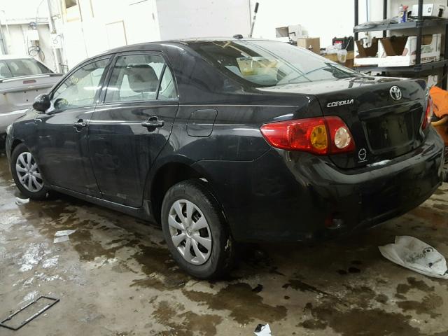 2T1BU4EE4AC340266 - 2010 TOYOTA COROLLA BA BLACK photo 3