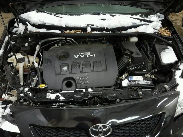 2T1BU4EE4AC340266 - 2010 TOYOTA COROLLA BA BLACK photo 7