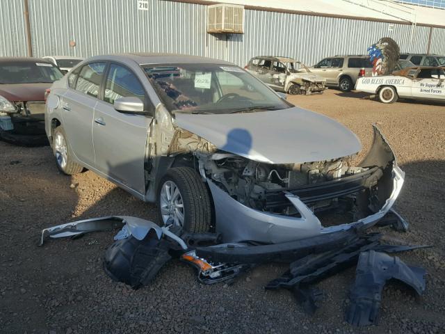 3N1AB7AP4FY255142 - 2015 NISSAN SENTRA S GRAY photo 1