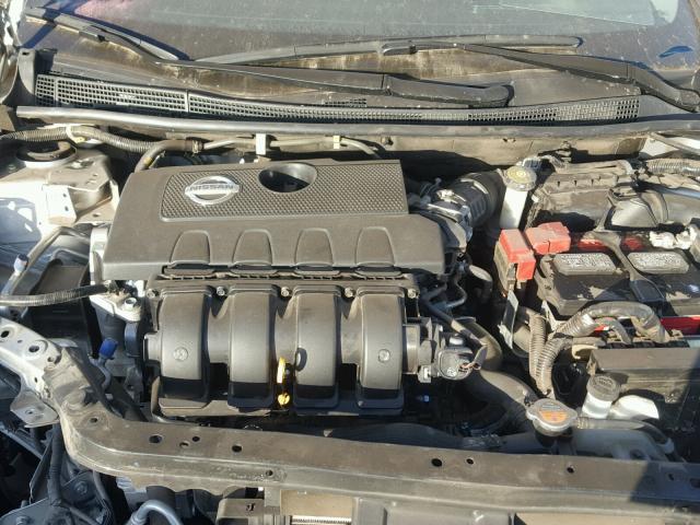 3N1AB7AP4FY255142 - 2015 NISSAN SENTRA S GRAY photo 7