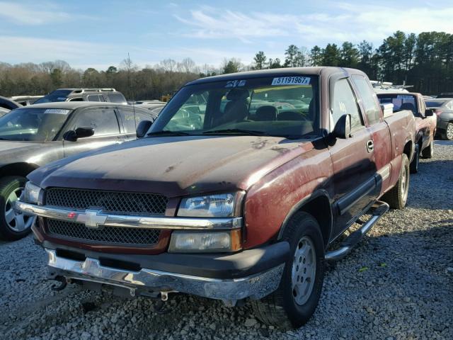 2GCEC19X631340491 - 2003 CHEVROLET SILVERADO BURGUNDY photo 2