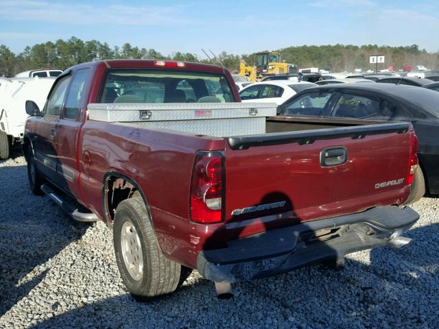 2GCEC19X631340491 - 2003 CHEVROLET SILVERADO BURGUNDY photo 3