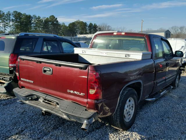 2GCEC19X631340491 - 2003 CHEVROLET SILVERADO BURGUNDY photo 4