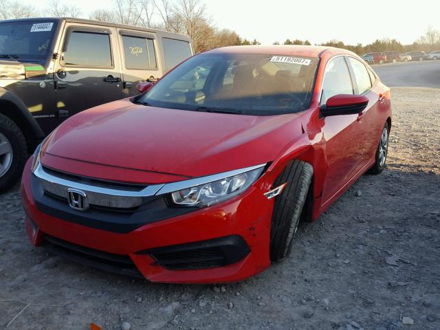 2HGFC2F51HH532396 - 2017 HONDA CIVIC LX RED photo 2