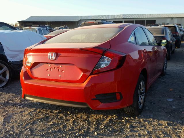 2HGFC2F51HH532396 - 2017 HONDA CIVIC LX RED photo 4