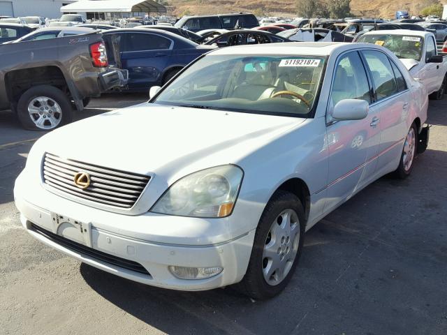 JTHBN30F830096446 - 2003 LEXUS LS 430 WHITE photo 2