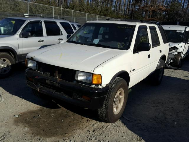 4S2CK58VXV4300153 - 1997 ISUZU RODEO S WHITE photo 2