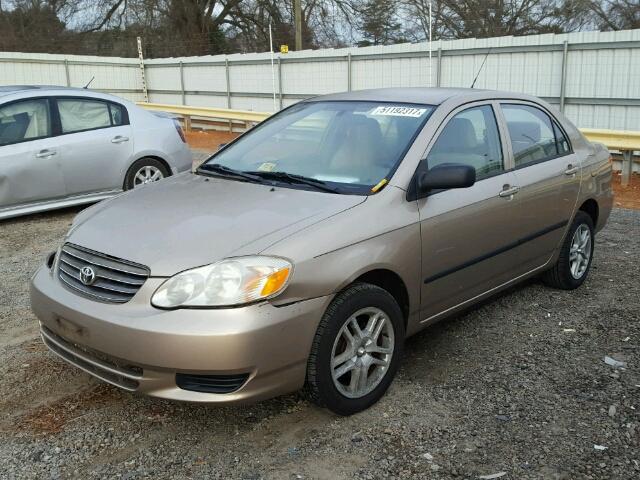 1NXBR32E44Z217733 - 2004 TOYOTA COROLLA CE GOLD photo 2