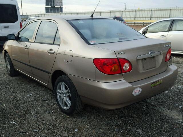 1NXBR32E44Z217733 - 2004 TOYOTA COROLLA CE GOLD photo 3