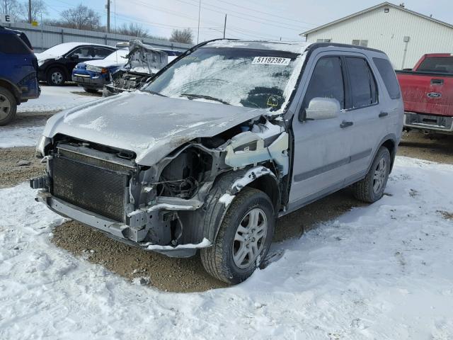 JHLRD78854C055548 - 2004 HONDA CR-V EX SILVER photo 2