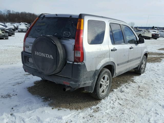 JHLRD78854C055548 - 2004 HONDA CR-V EX SILVER photo 4