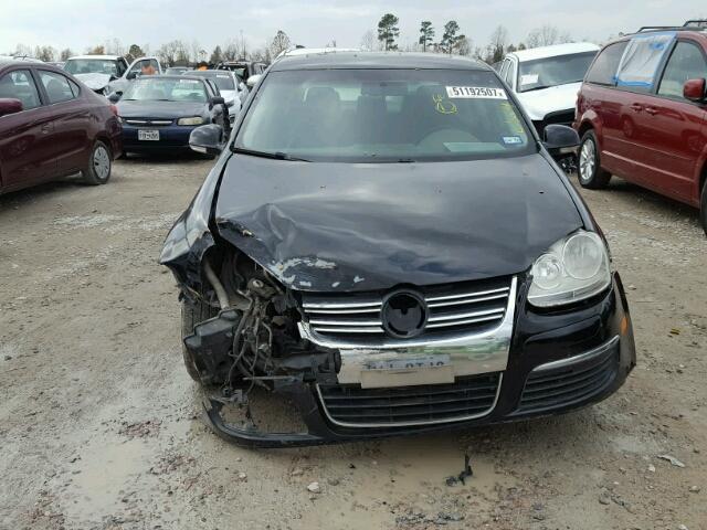 3VWRM71K19M062695 - 2009 VOLKSWAGEN JETTA SE BLACK photo 10