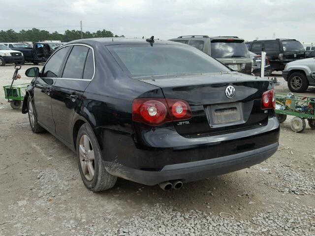 3VWRM71K19M062695 - 2009 VOLKSWAGEN JETTA SE BLACK photo 3