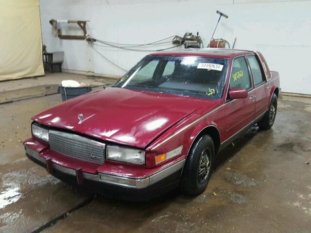 1G6KS698XGU815164 - 1986 CADILLAC SEVILLE MAROON photo 2