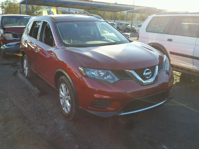 5N1AT2MT5EC813816 - 2014 NISSAN ROGUE S RED photo 1