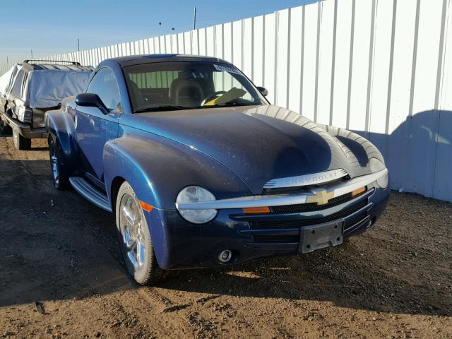 1GCES14HX5B118817 - 2005 CHEVROLET SSR BLUE photo 1