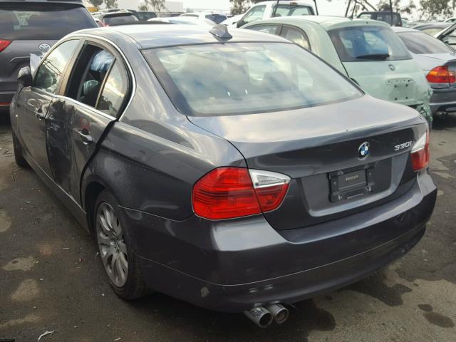 WBAVB33596PS15804 - 2006 BMW 330 I GRAY photo 3