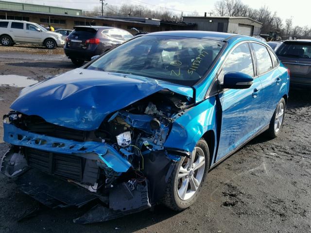 1FADP3F22EL164420 - 2014 FORD FOCUS SE BLUE photo 2