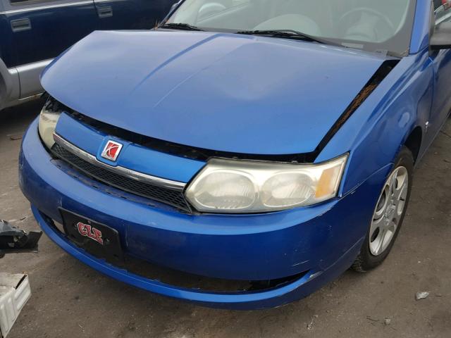 1G8AJ54F94Z110103 - 2004 SATURN ION LEVEL BLUE photo 9